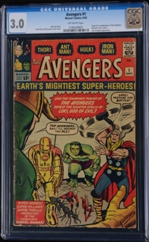 Marvel Comics Avengers #1 (1963) graded CGC 3 Good/Very Good